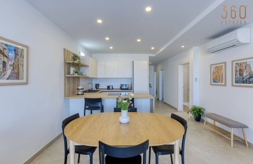 Santa Maria Estate Apartment | Modern 3BR APT with Private Terraces in Mellieha
