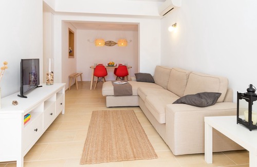 Son Carrio Apartment | Modern Apartment La Xica with Wi-Fi, Balcony, Terrace & Shared Pool; Street Parking Available