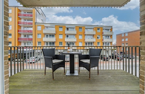 Westerland Apartment | Modern apartment for 2 people with balcony and parking space right on the beach