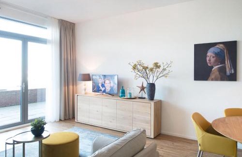Vissershaven Apartment | Modern apartment in Den Haag with spacious terrace