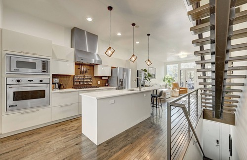 Ballpark House | Modern Ballpark 2-bedroom townhome with private roof deck and attached garage