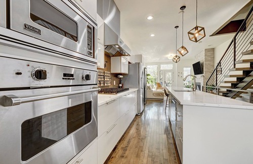 Ballpark House | Modern Ballpark 2-bedroom townhome with private roof deck and attached garage
