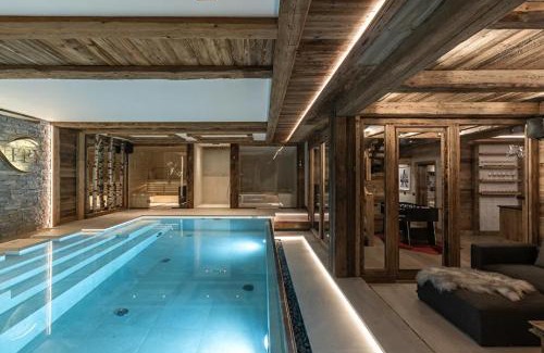 Les Bossons Apartment | Modern Chalet Valiant with pool and sauna