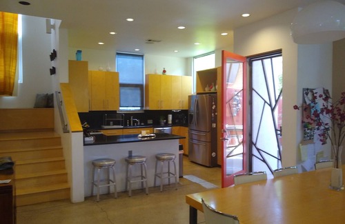 Huning Castle House | Modern home in historic downtown ABQ - Rooftop with Hot Tub and Lounge Area