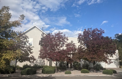 Huning Castle House | Modern home in historic downtown ABQ - Rooftop with Hot Tub and Lounge Area