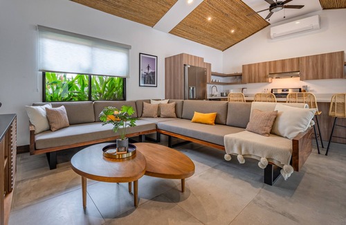 Tamarindo House | Modern home near the beach & stores with private pool, grill, patio, W/D, & AC