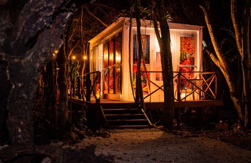 Akumal Cabin | Modern house in a jungle with private outside jacuzzi