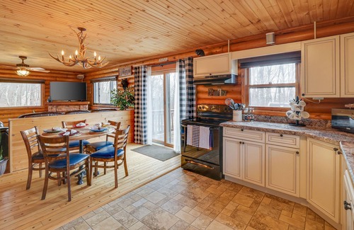 Mount Pocahontas Cabin | Modern Log Cabin, Large Deck, Firepit