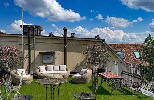 Old City of Bern Apartment | Modern old building apartment with pool and sauna