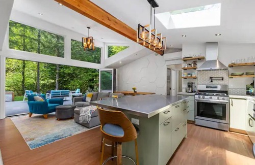 Geneva House | Modern Retreat with Hot Tub Steps from Galbraith