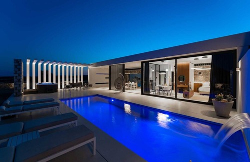 Lahania Villa | Modern Rhodes Villa | 1 Bedroom | Villa 6.5 | Great Sea Views | Jacuzzi | Close.