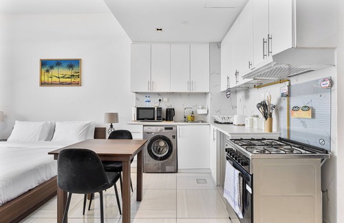 Al Barsha Apartment | Modern Studio with City Views Near Miracle Garden