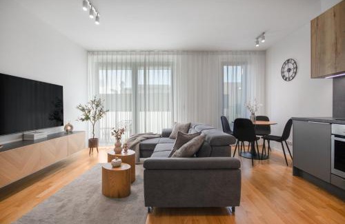 Zizkov Apartment | Modern Stylish Apartment with Private Garage
