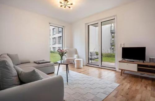 Greifswald Apartment | Modernes und wunderschönes Loft mit Terrasse, Gartenblick in Greifswald