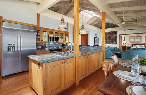 Kilauea House | Moloaa Bay Villa on secluded white sand beach