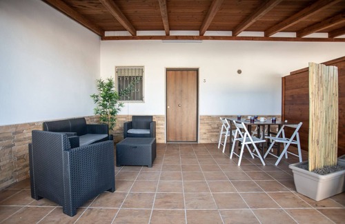 Torre Castiglione House | Mono La Caletta A | outdoor space, a/c