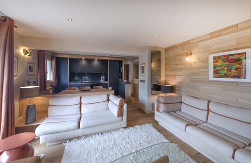 Le Planellet Apartment | Mont d'Arbois Luxurious 4 rooms, hotel service, swimming pool, near golf courses