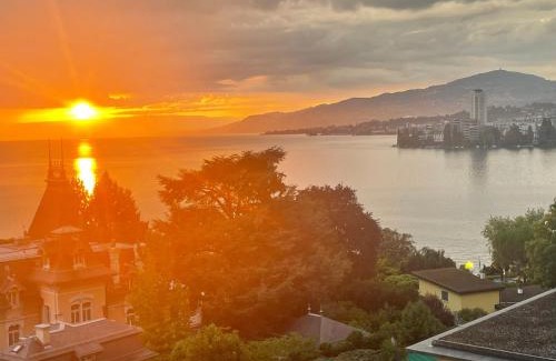 Montreux City Centre Apartment | Montreux City Center with Lake View and direct lake access