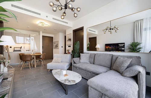Nad Al Sheba Apartment | Moon Stays | Opulent 2BR Stay | Sobha Hartland