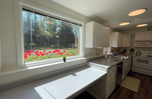 Rabbit Creek House | MOOSE MEADOW SUITE. Serenity on a large private wooded lot. Abundant wildlife