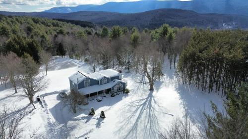 Jewett Villa | Mountain Blue Vista - Luxury retreat near Ski resorts with Pond, Firepit and Hot Tub