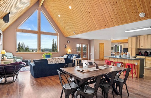 Fairbanks House | Mountain View Home: Expansive home with views of the Alaska Range & Tanana River