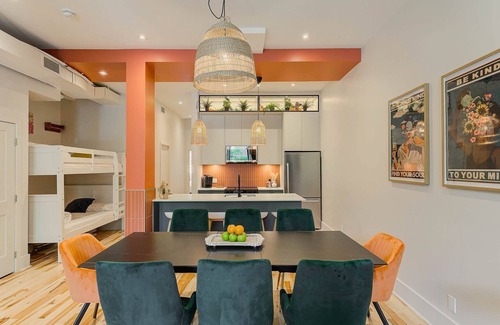 Plateau Mont Royal Apartment | MTLVR #18 | Prime plateau flat, 6 beds, central AC