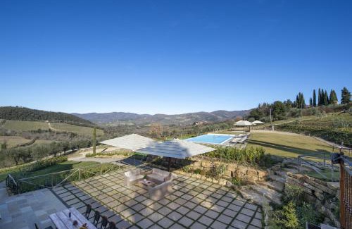 Panzano in Chianti Villa | My Exclusive Italy - Villa Chianti with infinity pool and vineyard view