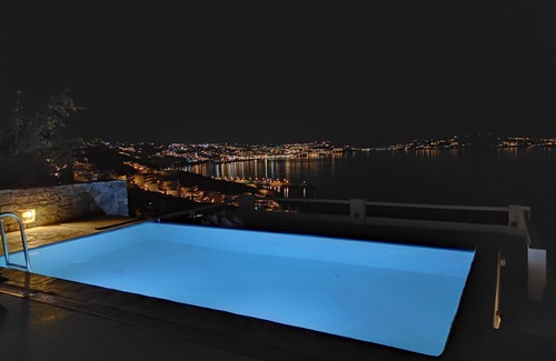 Agios Stefanos Villa | Mykonian Luxury Villa Azure w Sea View and Pool