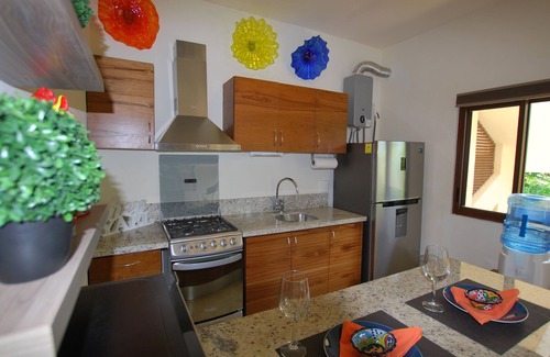 Akumal Apartment | "Nahil 12" Garden View Studio Condo With Beautiful infinity Pool On the Beach
