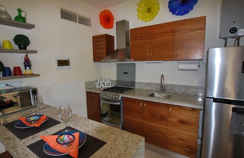 Akumal Apartment | "Nahil 12" Garden View Studio Condo With Beautiful infinity Pool On the Beach