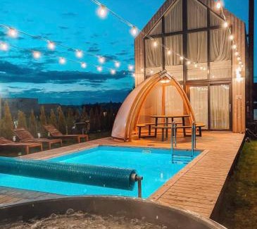 Palanga Villa | Namas su PRIVAČIU BASEINU, SAUNA IR KUBILU!