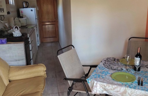 Juana Koslay Apartment | Nancy and Carlos's house, view of the mountains, swimming pool and barbecue area.