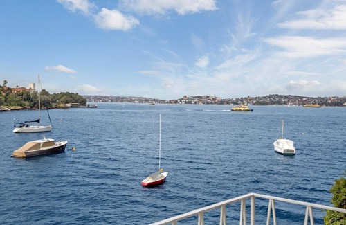 Kurraba Point Apartment | Neutral Bay- BADEN Baden Road - Absolute Waterfront Studio with Balcony Stunning Harbour Views