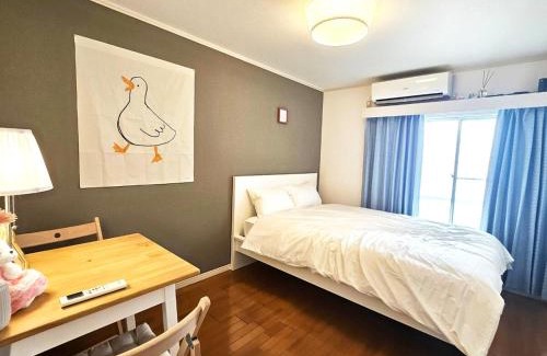 Okubo Apartment | New!편의점10초#신주쿠2분#신오쿠보역5분#12평#최대3명#부엌침실#나리타공항50분#러블리아파트#고급매트리스