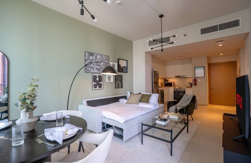 Old Dubai Apartment | New 1BR in Creek Island with Balcony, Pool & Gym
