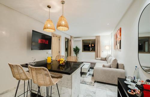 Gueliz Apartment | NEW Apartment Central 1BR-Queensize, AC&Terrace