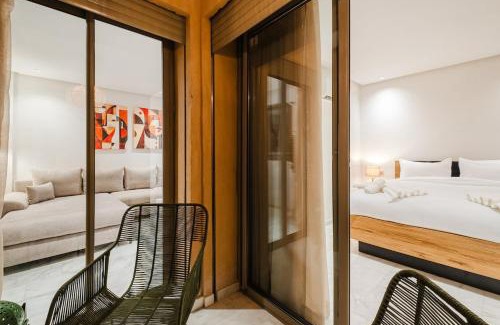 Gueliz Apartment | NEW Apartment Central 1BR-Queensize, AC&Terrace