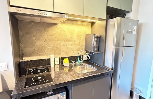 Sao Paulo Apartment | New and equipped studio | Close to the subway, ideal for couples and executives