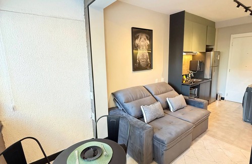 Sao Paulo Apartment | New and equipped studio | Close to the subway, ideal for couples and executives