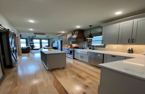 Caroga Lake House | NEW Custom Adirondack Lakefront Home! Rare Find!