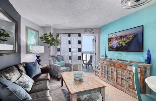 Myrtle Beach Apartment | New farmhouse coastal ocean front condo!