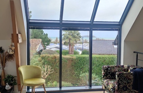 Louannec House | New house June 2019: View of the port of Perros-Guirec, beach 300 m