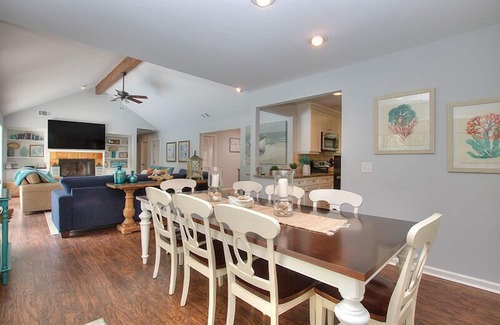 Oceanside House | New Listing! Updated Sea Pines Beach Home with 3 BR/3.5 BA