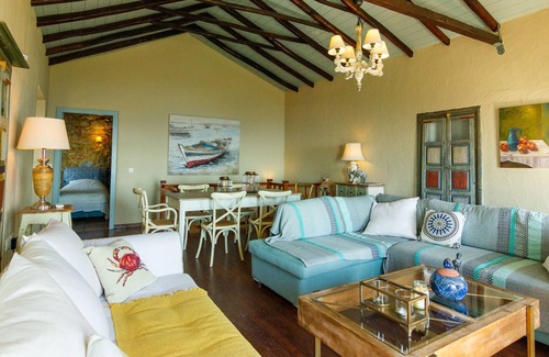 Sampatiki Villa | NEW! Luxurious, spacious stone house with sea views - detached in the olive grove