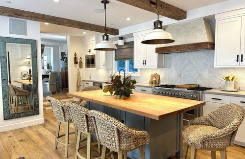 The Strand House | New Luxury Home on Double-Lot w/Heated Pool, Spa & Yard, Easy Stroll to Beach