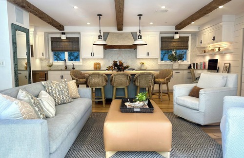 The Strand House | New Luxury Home on Double-Lot w/Heated Pool, Spa & Yard, Easy Stroll to Beach