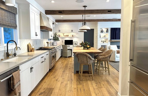 The Strand House | New Luxury Home on Double-Lot w/Heated Pool, Spa & Yard, Easy Stroll to Beach