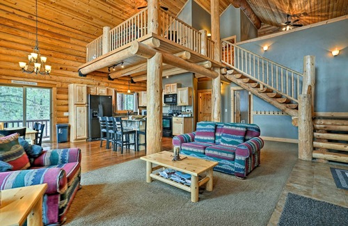 New Meadows Cabin | New Meadows Log Cabin on 9 Acres - Near Brundage!