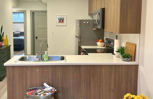 Jasper Apartment | New modern 1 bedroom suite with kitchen and laundry